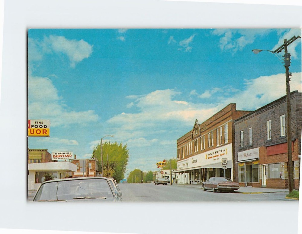 Postcard View of Kibler Street New Washington Ohio USA