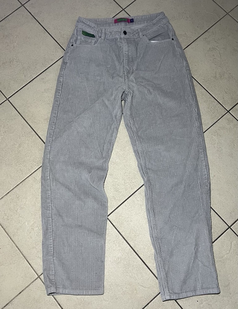Empyre Tori 90s Skate Corduroy Pants Gray Cotton Size 6