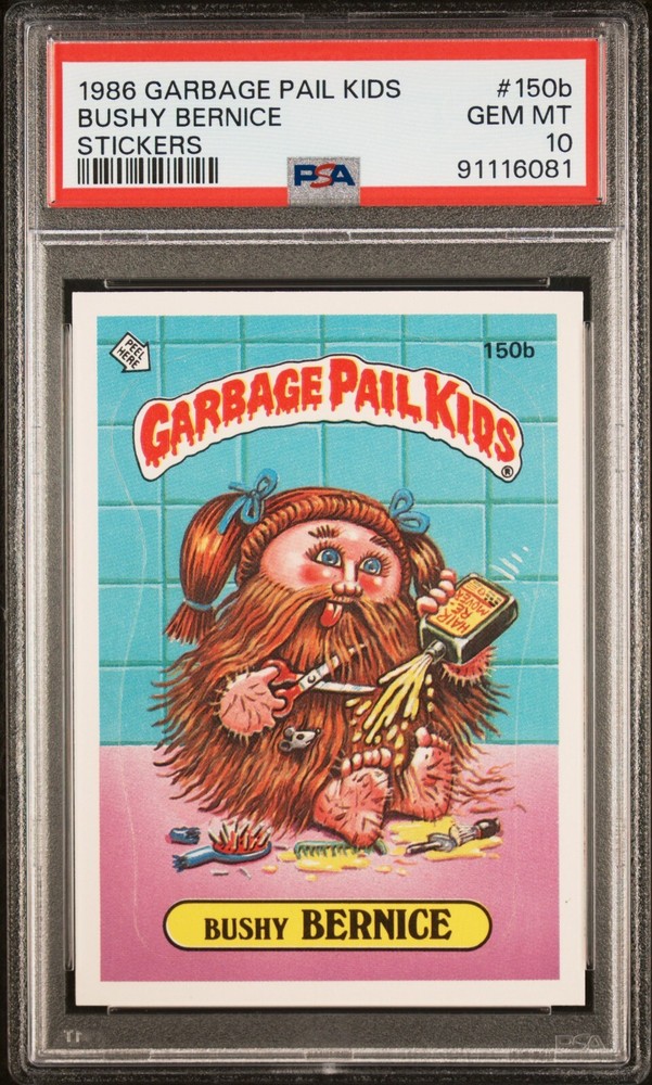1986 Topps Garbage Pail Kids Series 4 OS4 BUSHY BERNICE 150b PSA 10 GEM MINT gpk