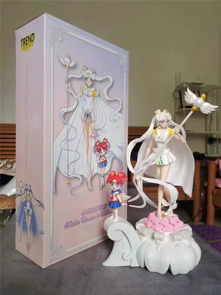 Sailor Moon Crystal Chibi Sailor Cosmos 14 Inch Pvc Figure Statue Model Box Gift