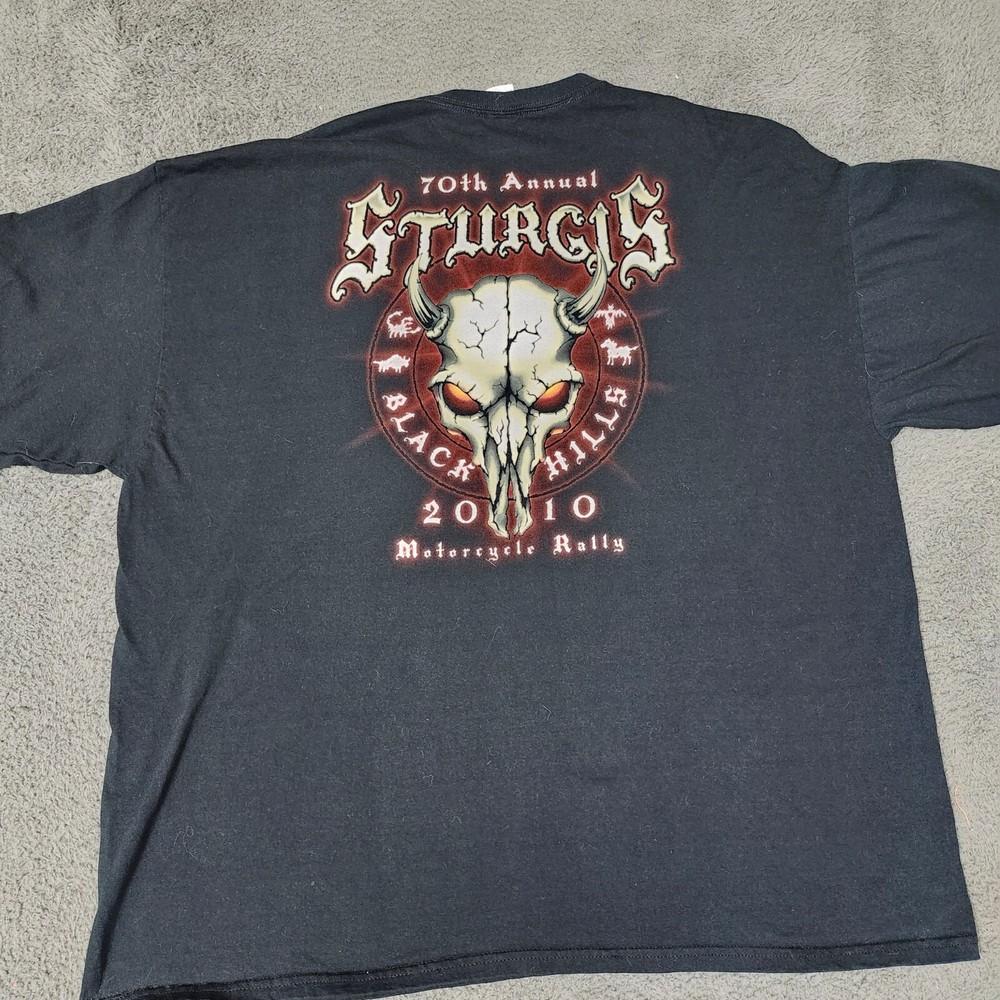 Sturgis 2010 70th Annual Black Hills Motorcycle Rally T-Shirt 3XL