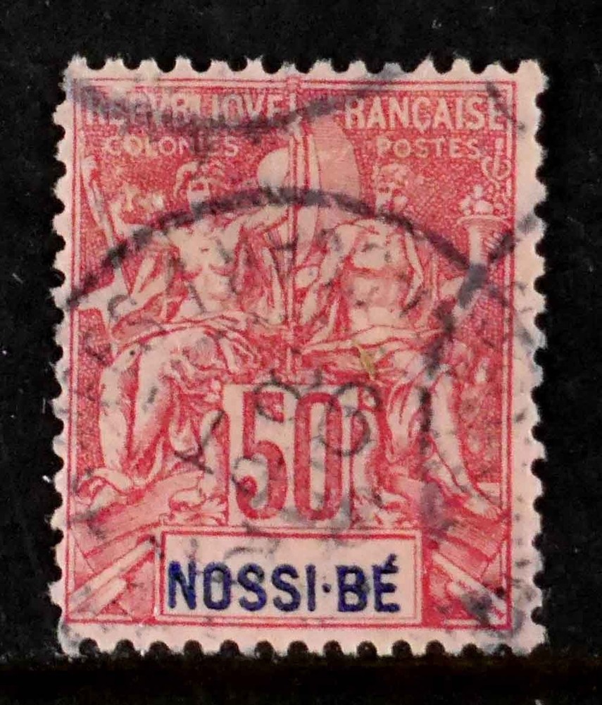 Nossi-Be, France: 1894 Classic Era Stamp Scott #42 Sound