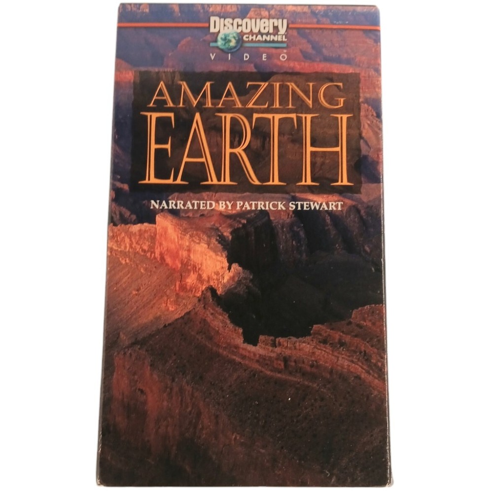 Discovery Channel Amazing Earth VHS 1998 Narrated By Patrick Stewart