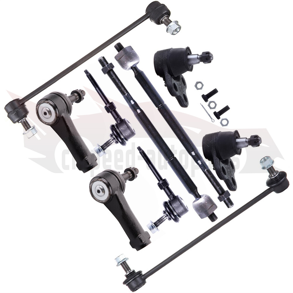 10pcs Front Lower Ball Joints & Sway Bar Tie Rods for 2005-2007 Chevy Equinox