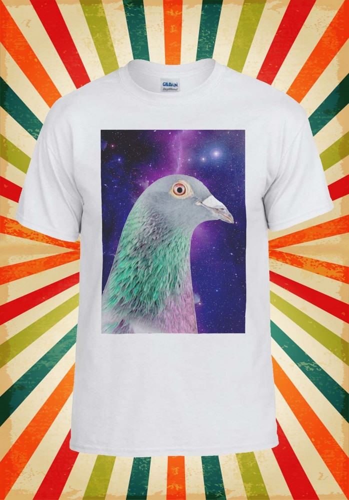 Pigeon Space Galaxy Woodie Bird Cool Men Women Vest Tank Top Unisex T Shirt