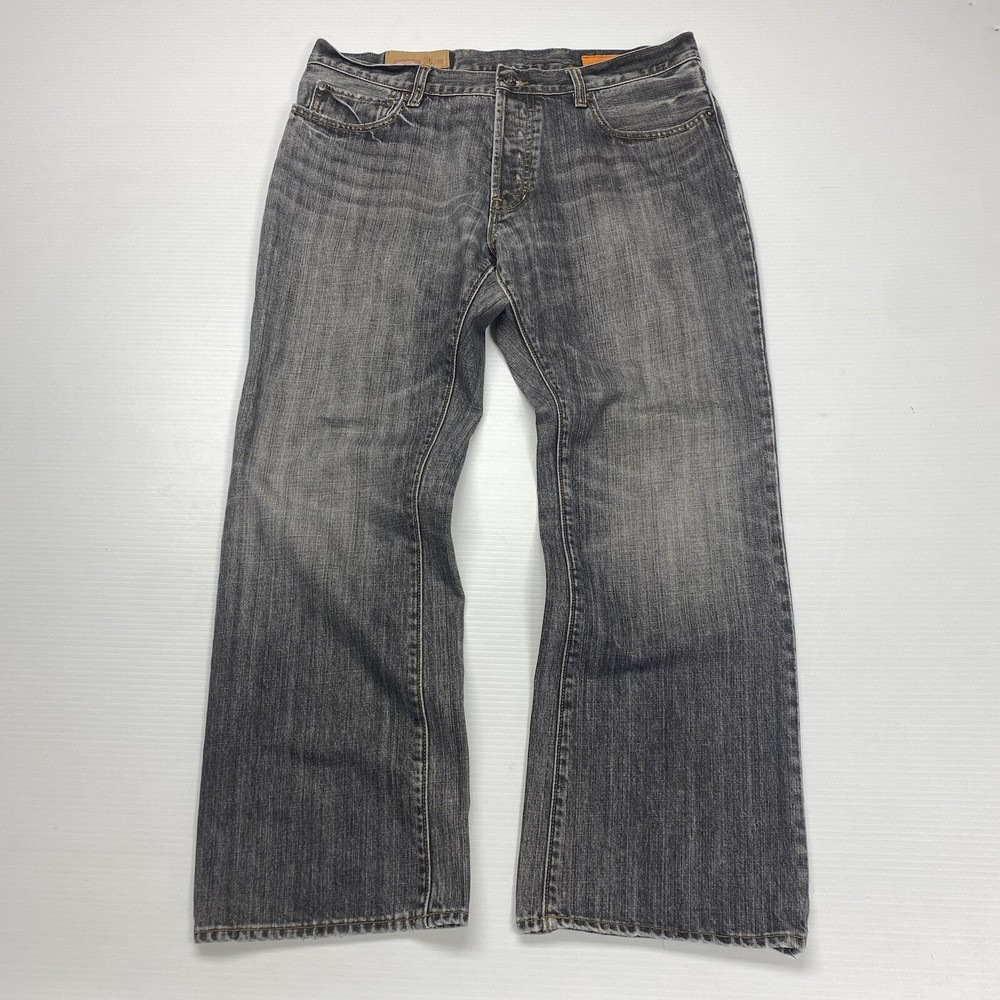Y2K Gap 1969 Low Rise Boot Fit Button-Fly Gray Faded Japanese Denim Jeans 36x30