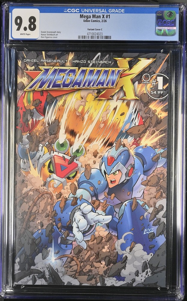 Mega Man X 1 CGC 9.8 Variant Cover C