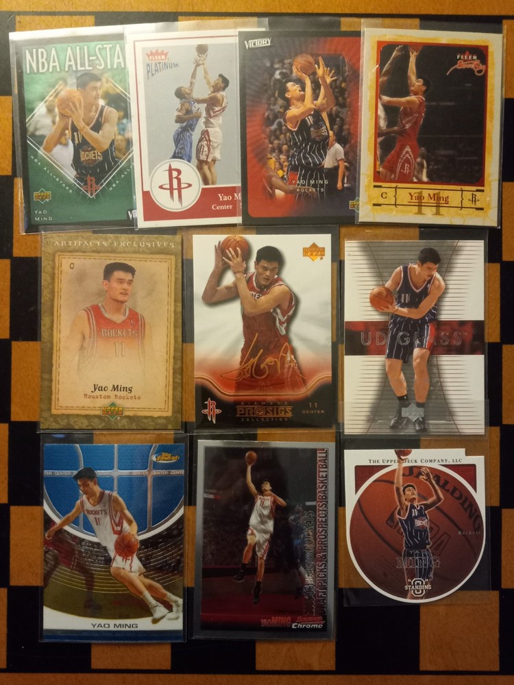 Yao Ming 11 Basketball Card Lot *Excellent Condition*