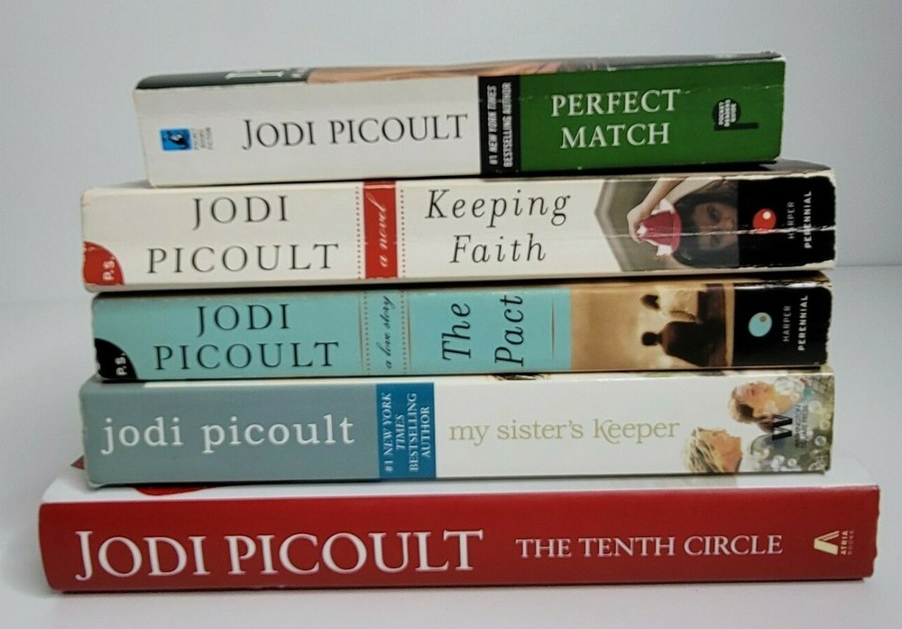 5 JODI PICOULT Books Lot Set Tenth Circle, Pact, My Sisters Keeper Perfect Match