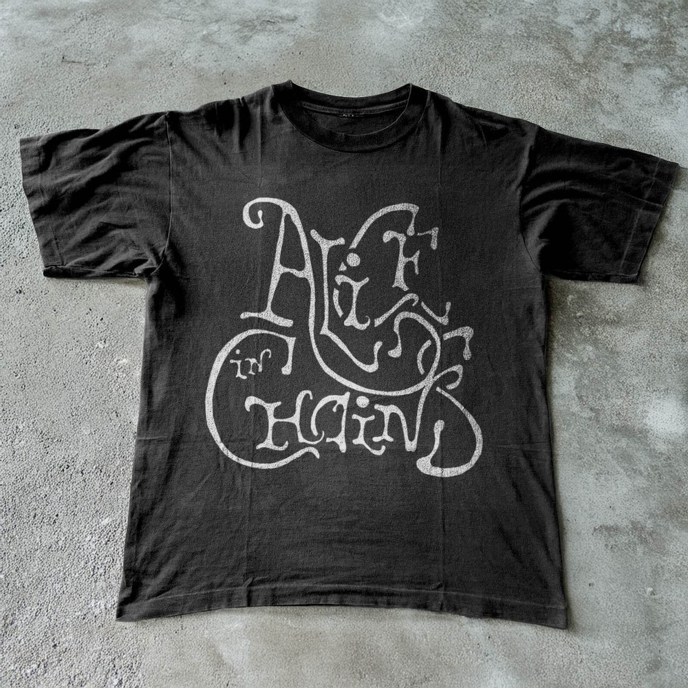 Alice In Chains   Graphic Band Tee Rock Unisex Black T-shirt Size S-5XL