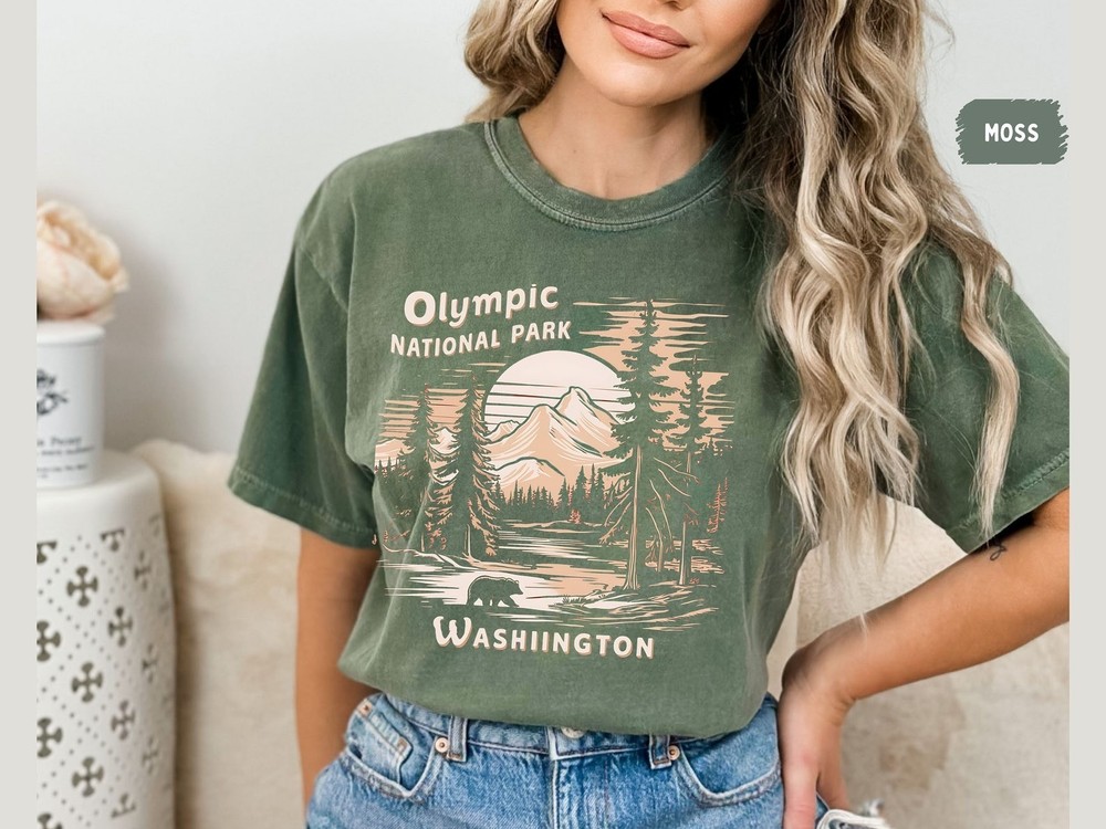 Olympic National Park Shirt Gift Travel Washington Trip Lover Souvenir Tee