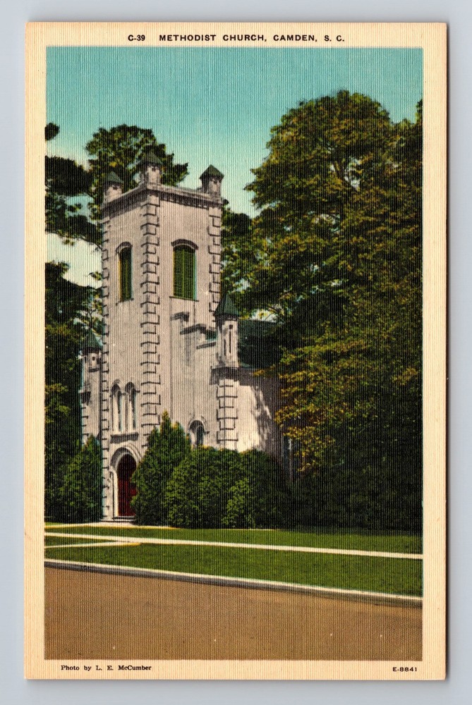 Camden SC-South Carolina Methodist Church Vintage Postcard Standard Souvenir