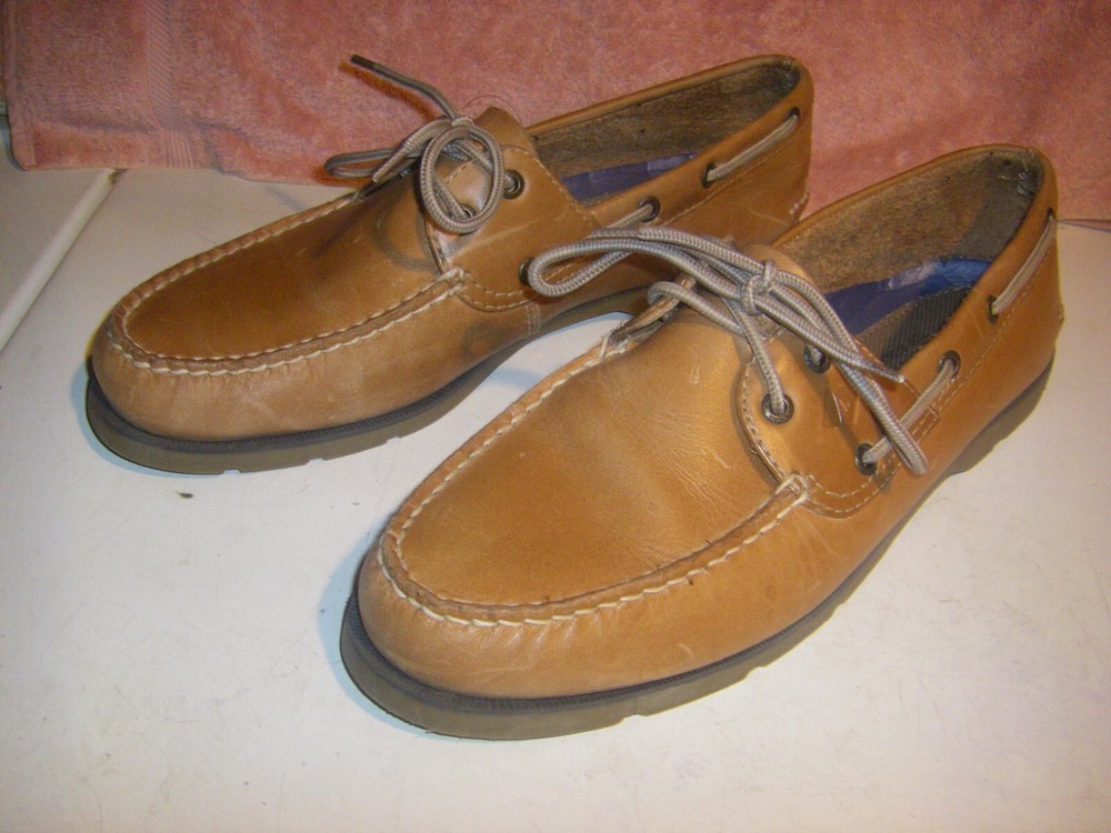Sperry Top Sider Men's Leather Boat Shoes Lace Up Size 11.5 M