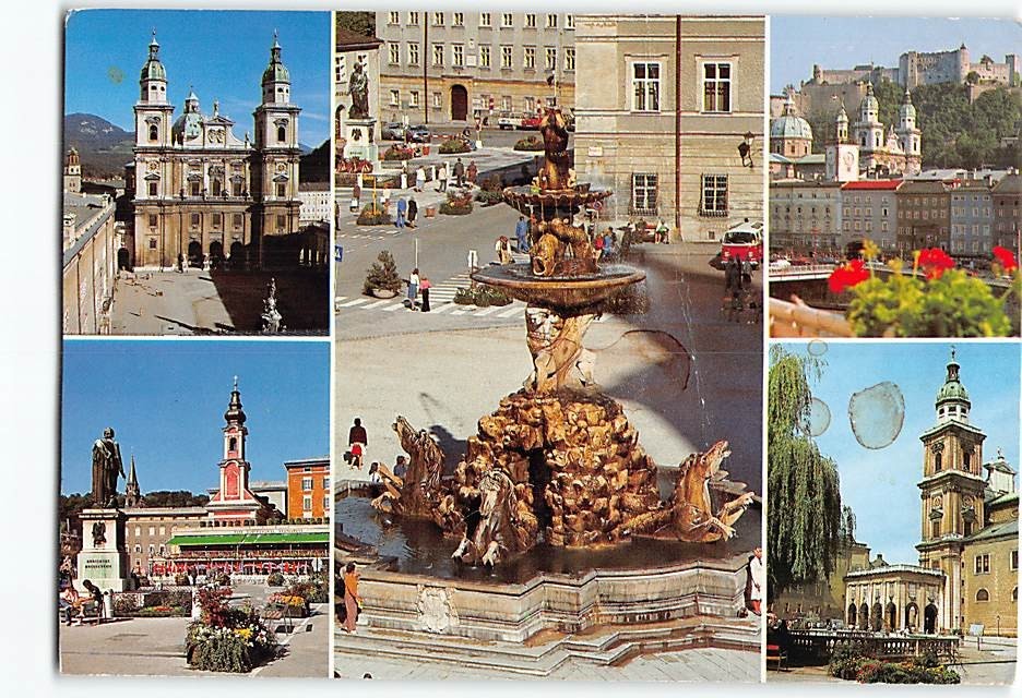 Postcard Scenes & Views Salzburg Austria