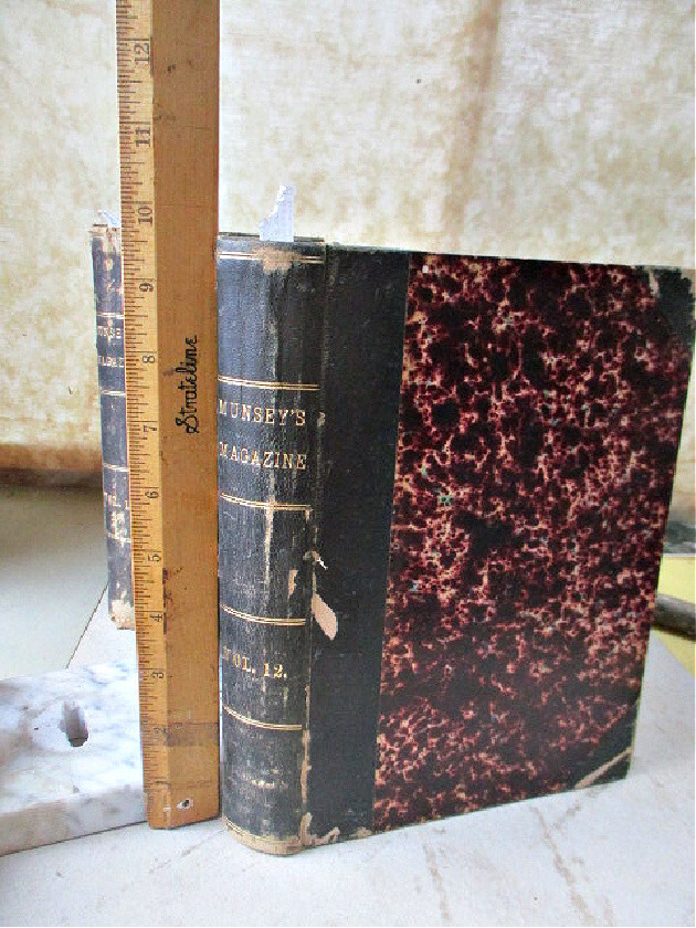 Bound Periodical,MUNSEY'S MAG., Vol.12, Oct.-Mar. 1895,Illust., Literary Chicago