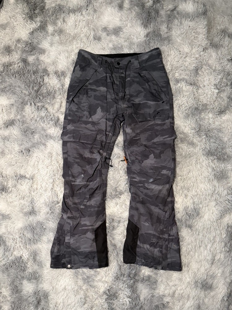 Rip Curl Anti Series Snow Pants Camouflage Gray Insulated Men's Size M