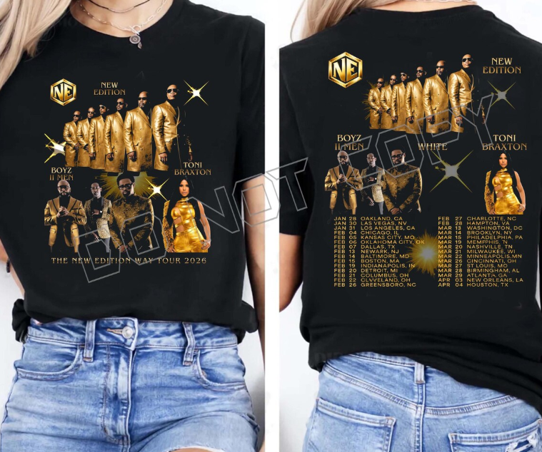 The New Edition Way Tour 2026 T-Shirt unisex tour tee