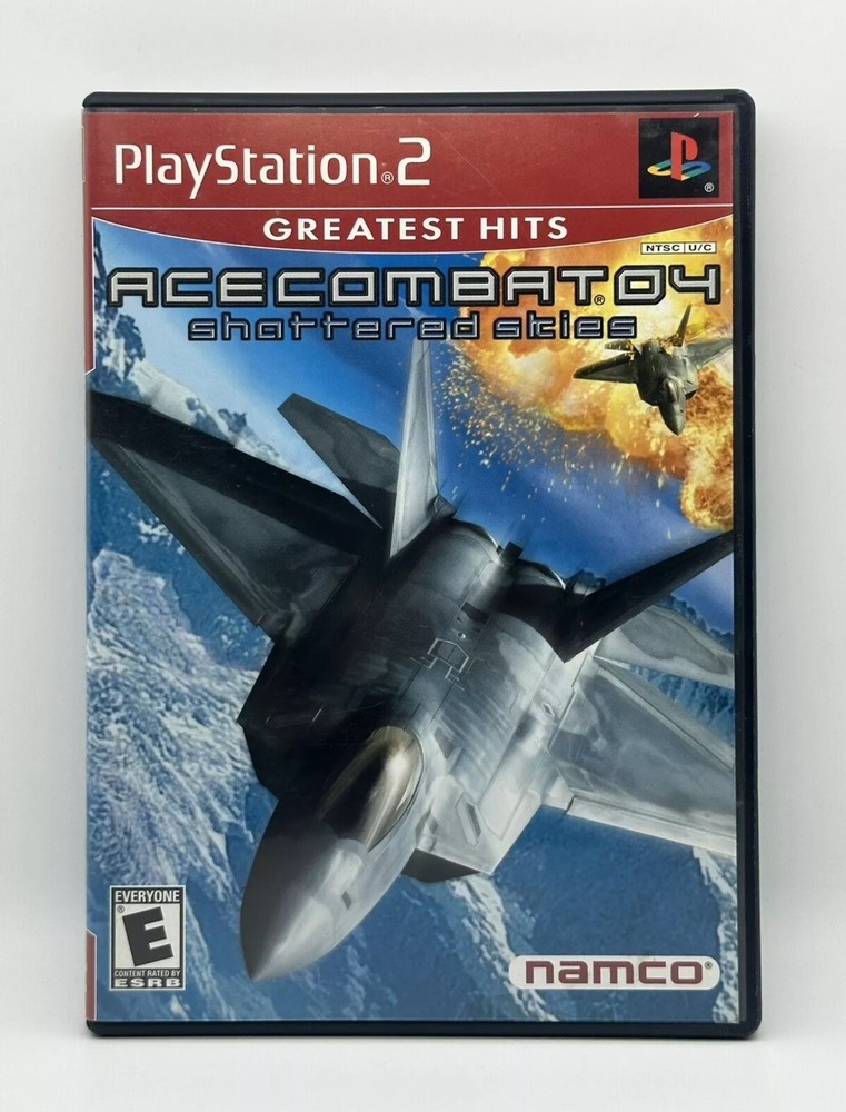 Ace Combat 04: Shattered Skies (Sony PlayStation 2 PS2, 2001) Complete W/Manual-image