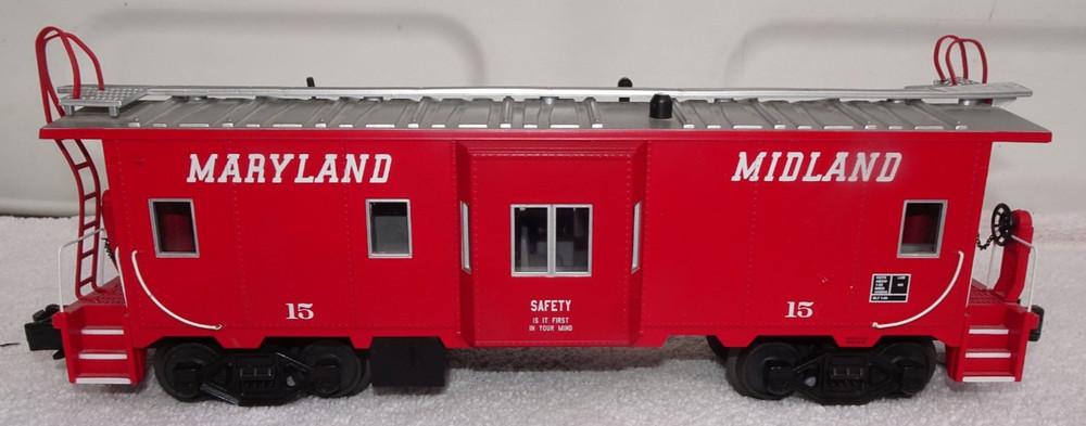 MTH 20-91196 O Maryland Midland Bay Window Caboose #15 LN NO Box