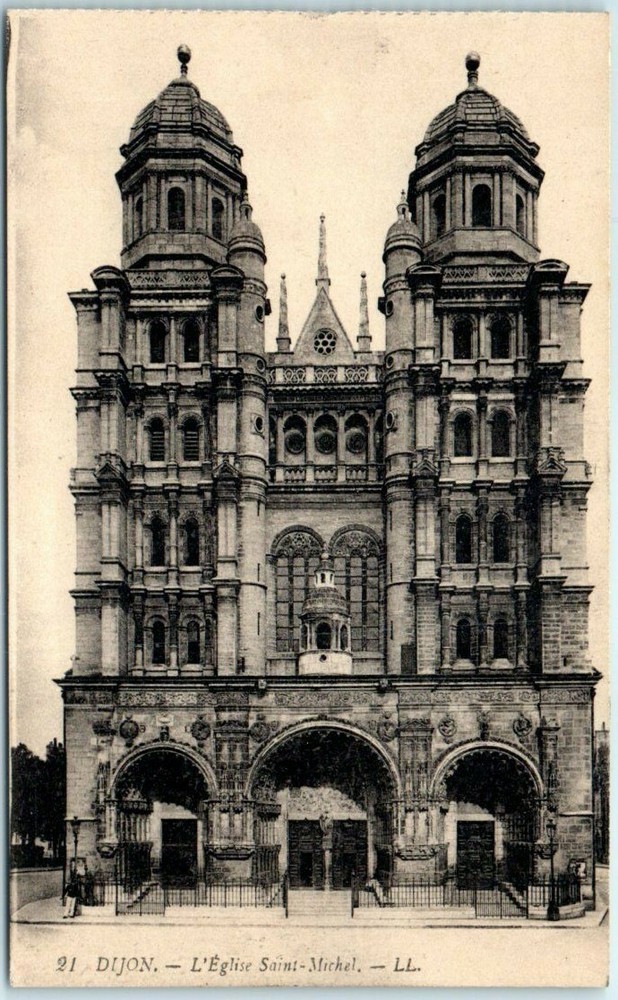 Postcard - Saint Michael Church - Dijon, France