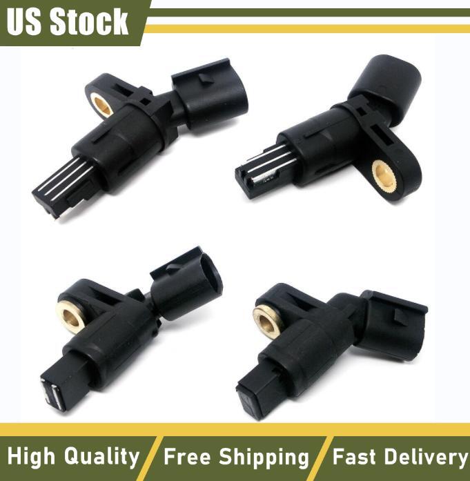 4PCS New Front & Rear ABS Wheel Speed Sensors for Volkswagen Beetle Golf Audi TT
