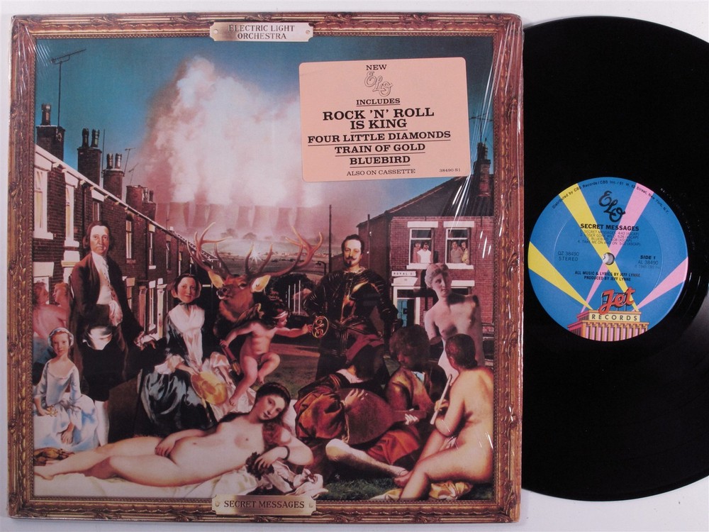 ELECTRIC LIGHT ORCHESTRA Secret Messages JET LP VG++ SHRINK f