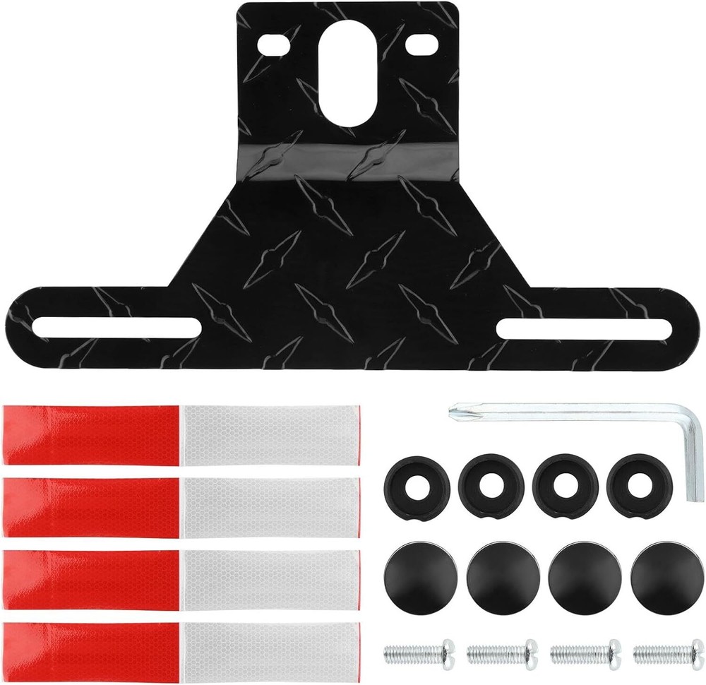 Aluminum Trailer License Plate Bracket for UTV ATV Truck Car Tag Holder