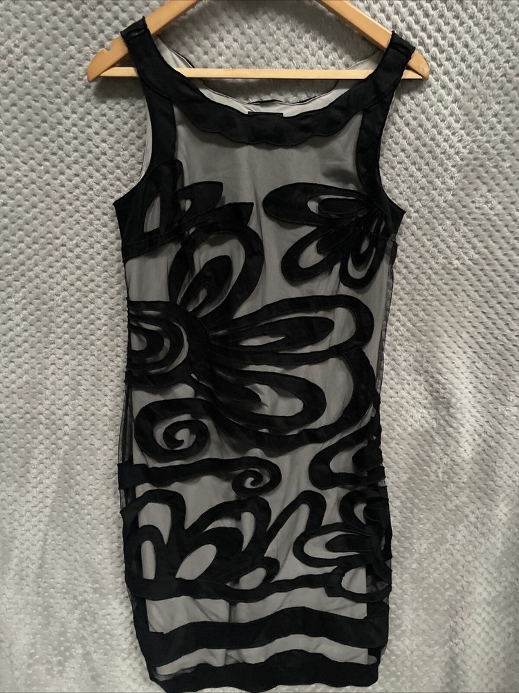 Per Una Sleeveless Black Lined Zip Dress UK Size 12 Marks and Spencer
