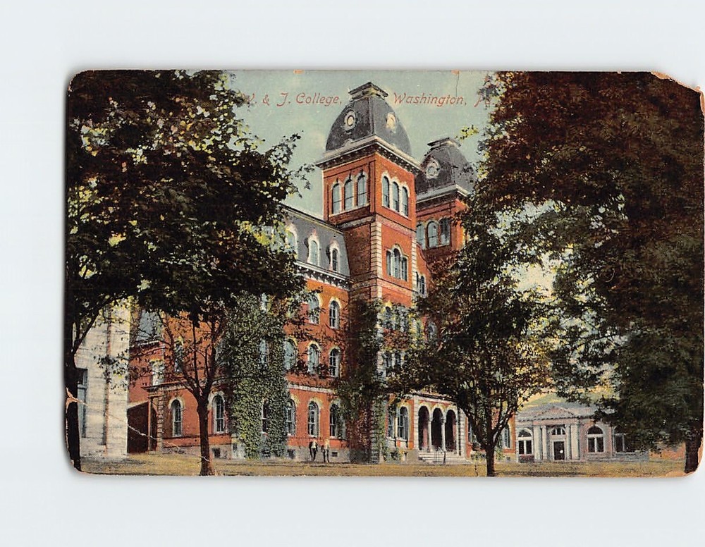Postcard Washington & Jefferson College Washington Pennsylvania