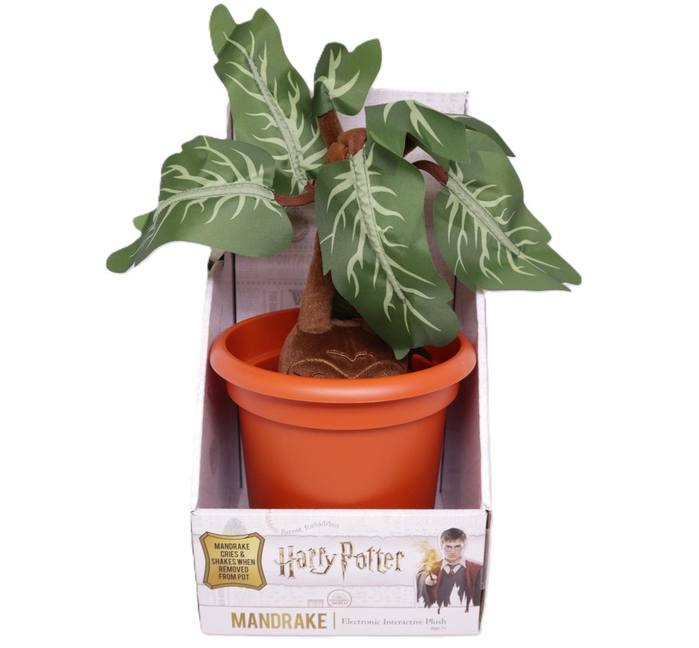 The Noble Collection Harry Potter Mandrake Electronic Interactive Plush Ages 7+