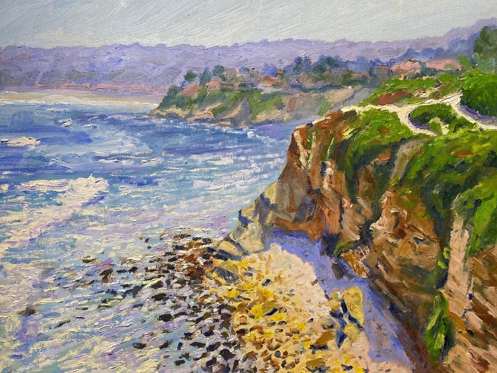 Gorgeous Oil Painting on canvas ORIGINAL La Jolla San Diego Impressionist Art