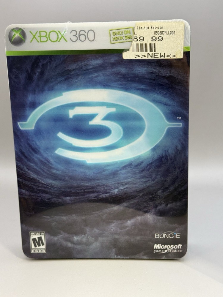 Halo 3 Limited Edition W Second Case Microsoft Xbox 360 Steelbook Tested Working