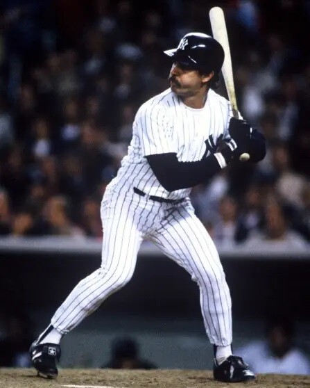 1986 Don Mattingly New York Yankees Baseball Action 8x10 PHOTO PRINT