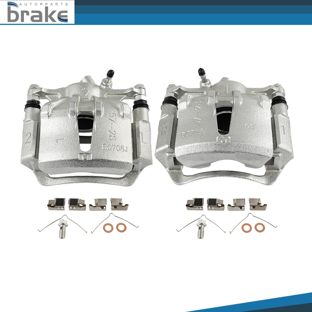 2Pcs Front Disc Brake Calipers w/Bracket For 1992 - 1996 TOYOTA CAMRY 2.2L