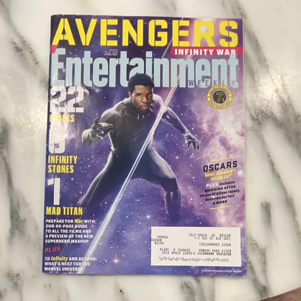 Entertainment Weekly Avengers Infinity War Illustrated Magazine March 2018