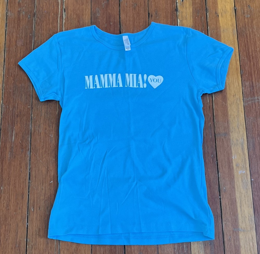 Mamma Mia! The Musical Loves You Women’s Blue shirt XL