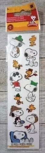 Snoopy Peanuts 3D Puffy Stickers 12-Pack by EK Success US Seller