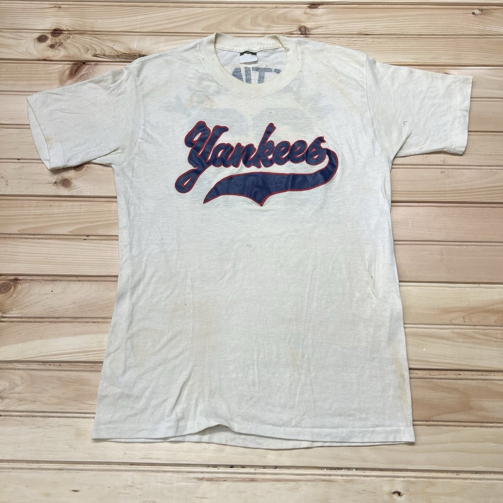 Vintage 80s New York Yankees Don Mattingly Hit Man #23 Shirt Size Medium