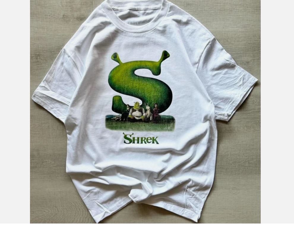 Shrek Movie Promo Vintage Movie Reprint T Shirt Gift for Fan S-5XL