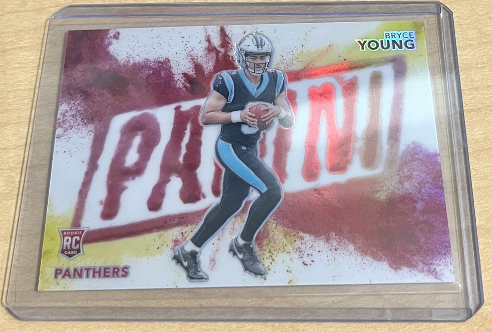 Bryce Young RC Rookie Card Prizm Color Blast 2023 Panini National Gold Pack /10