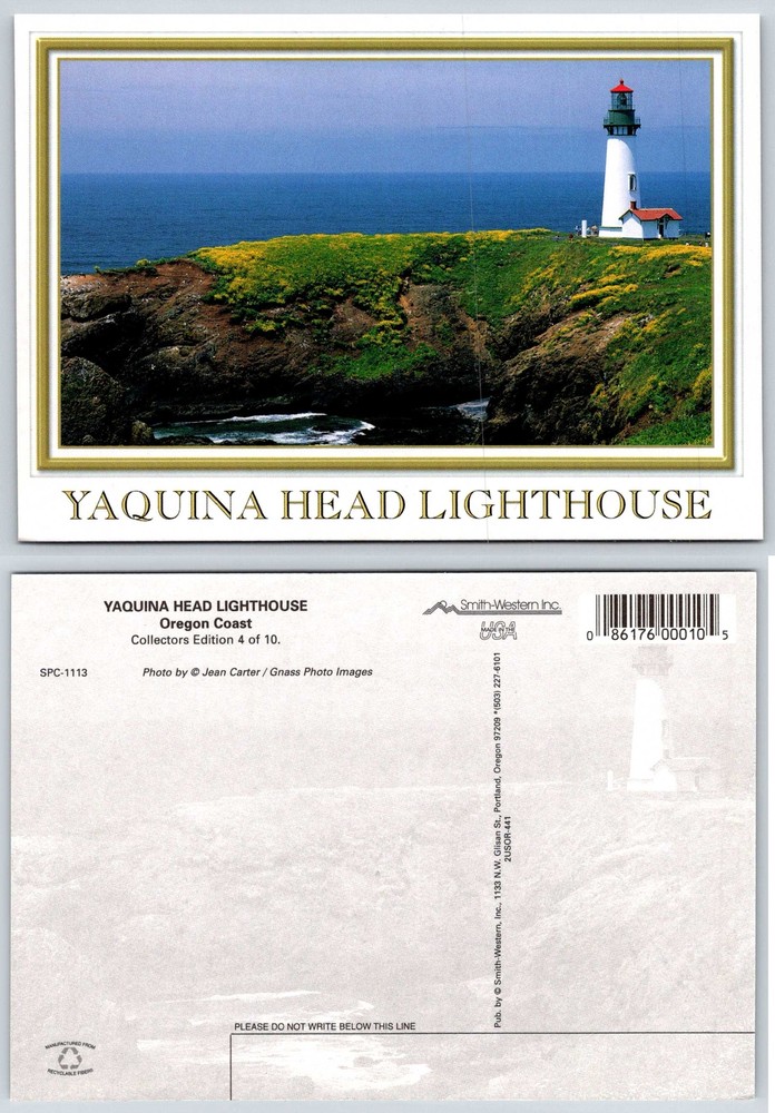 Oregon YAQUINA HEAD LIGHTHOUSE Postcard V575