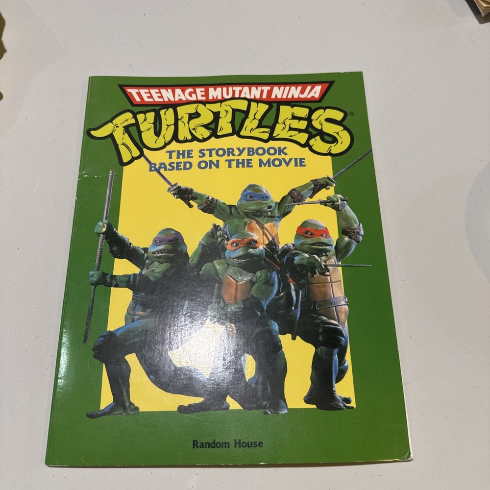 (2D) Teenage Mutant Ninja Turtles Movie 1990 Storybook Paperback TMNT VINTAGE
