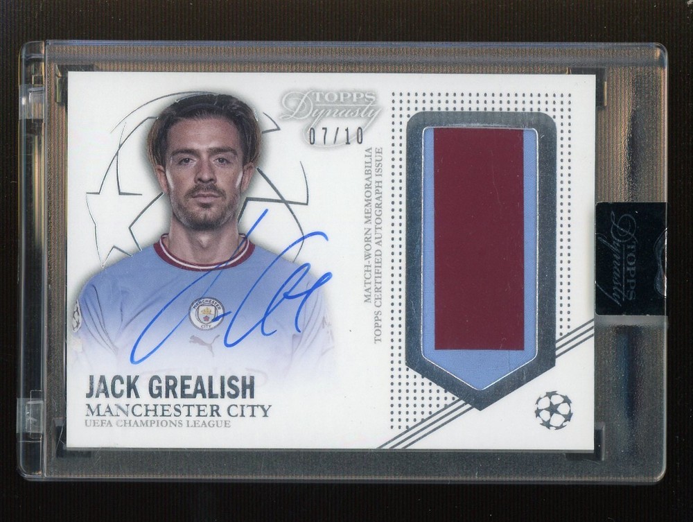 2022-23 Topps Dynasty UCL Soccer Jack Grealish Patch ON CARD AUTOPROBSTEIN is actively accepting consignments !!