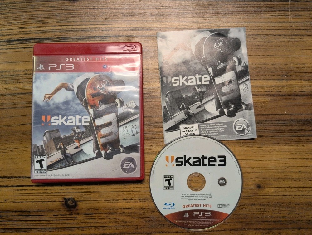 Skate 3 (Sony PlayStation 3 PS3, 2010) - Complete CIB w/ Manual - Tested
