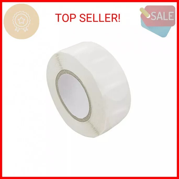 1000 Pcs Per Roll Clear Package Seals Stickers Envelope Seals for Mailing Round
