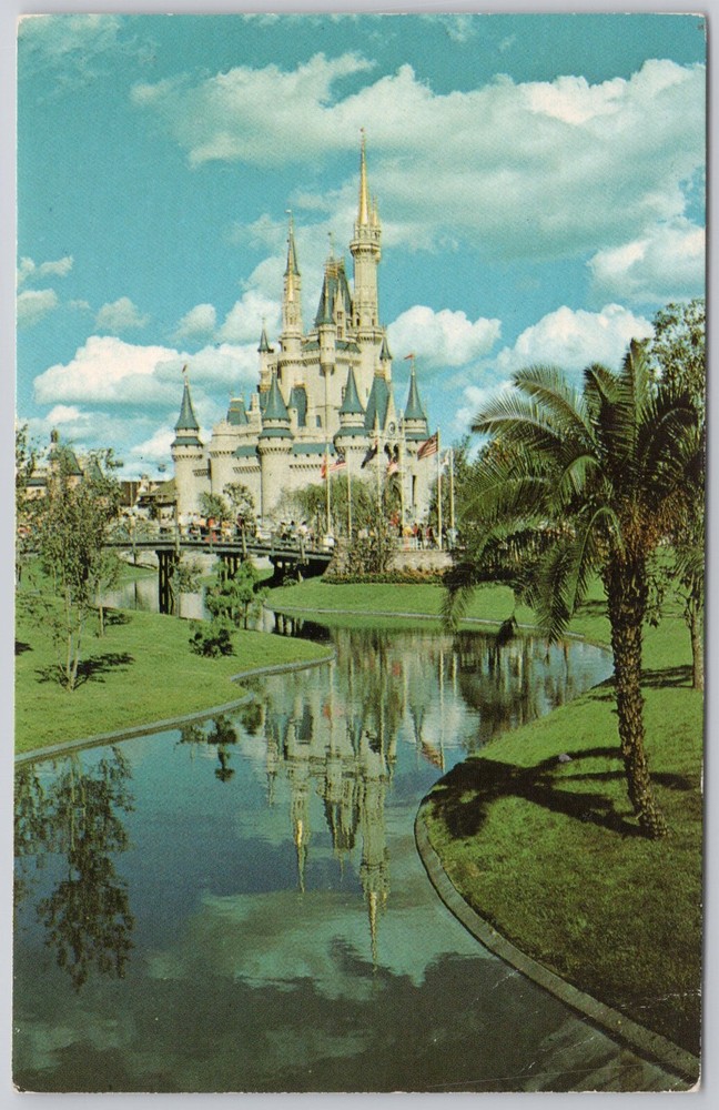 Disney World Cinderella Castle Vintage Postcard
