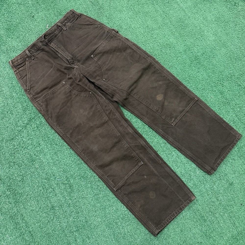 Y2K Carhartt brown double knee pants    Size : 35 X 30