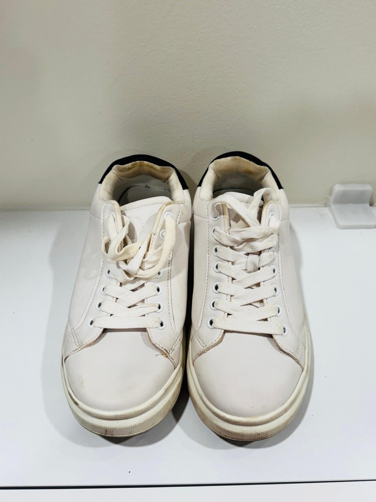 Pull&Bear White Leather‑Style Sneakers 1229/540/001 – Women’s EUR 38 / US 7.5