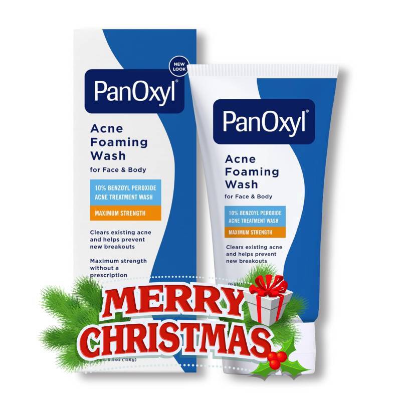 PanOxyl Acne Foaming Wash Benzoyl Peroxide 10% Maximum Strength, 5.5 Oz