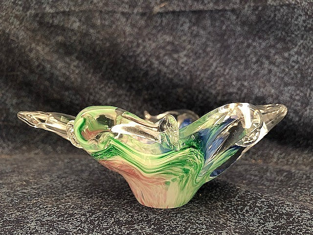 Murano Style Art Glass Decorative Bowl Perfect Gift